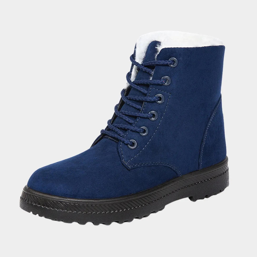 Womens Snow Plush Winter Boots - Flat Platform Keep-Warm Shoes, Fashionable and Comfortable, Yellow, Black, and More