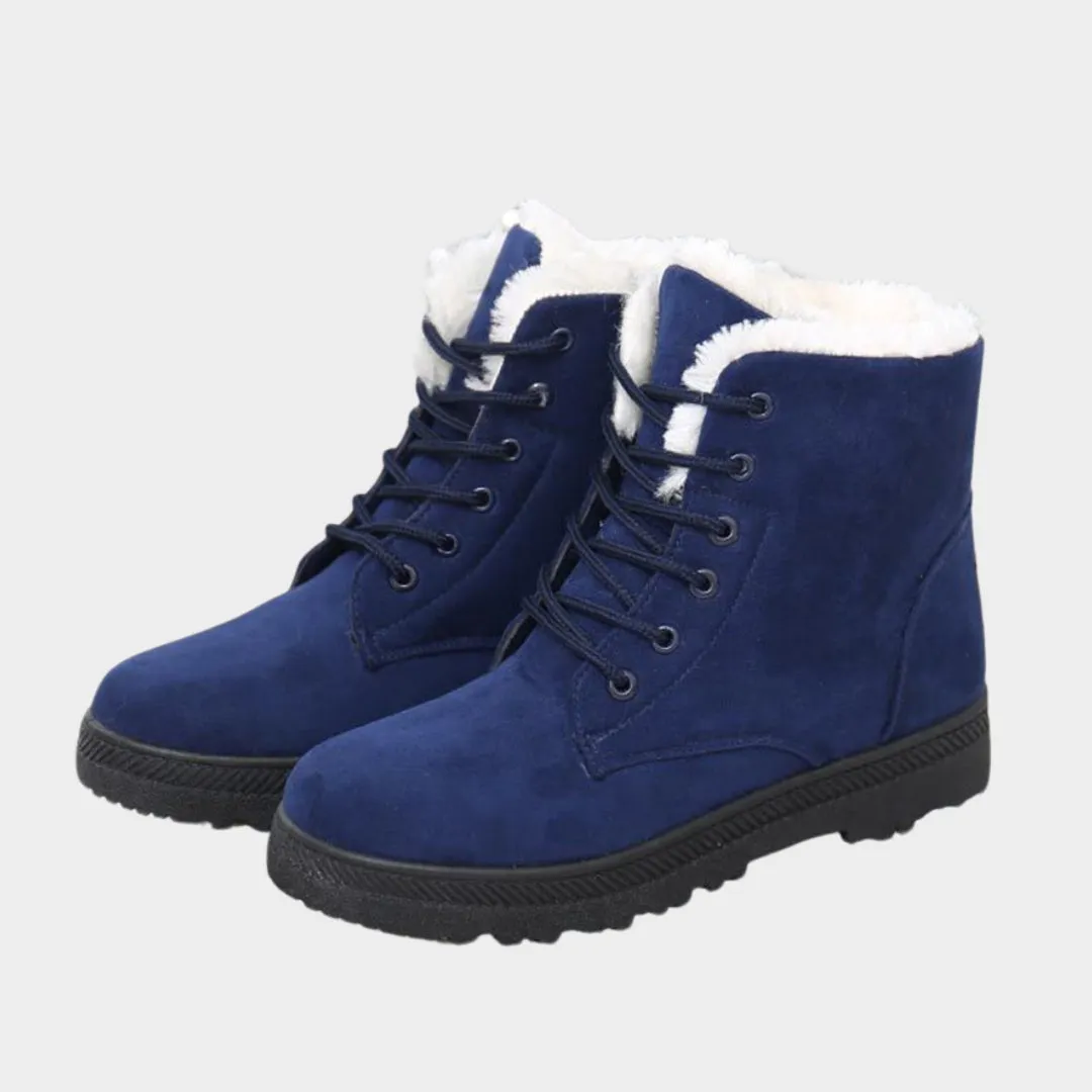 Womens Snow Plush Winter Boots - Flat Platform Keep-Warm Shoes, Fashionable and Comfortable, Yellow, Black, and More