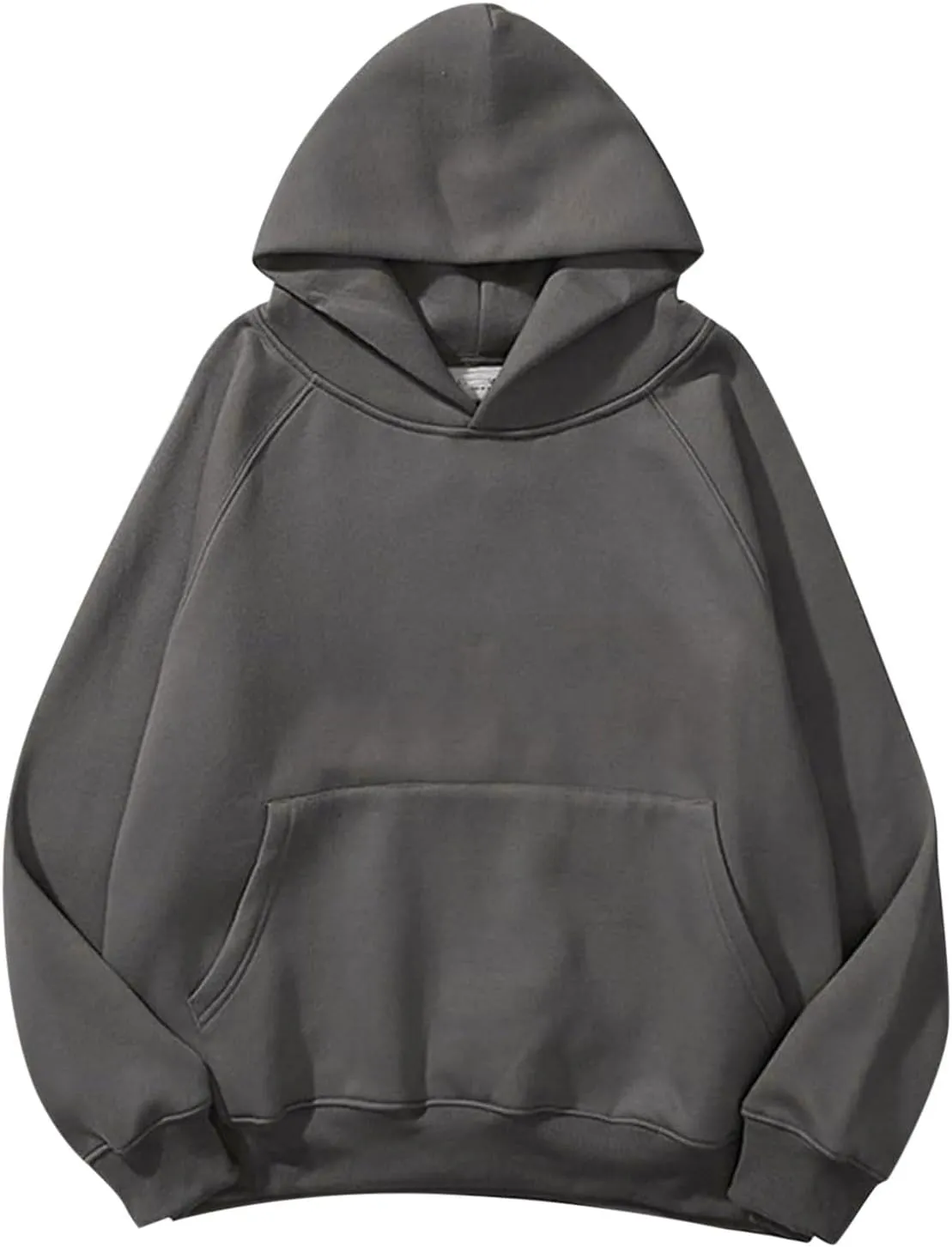 Womens Solid Basic Hoodies Fleece Hooded Sweatshirts Long Sleeve Shirts Pullover Fall Fashion Y2K Outfits Clothes Pocket