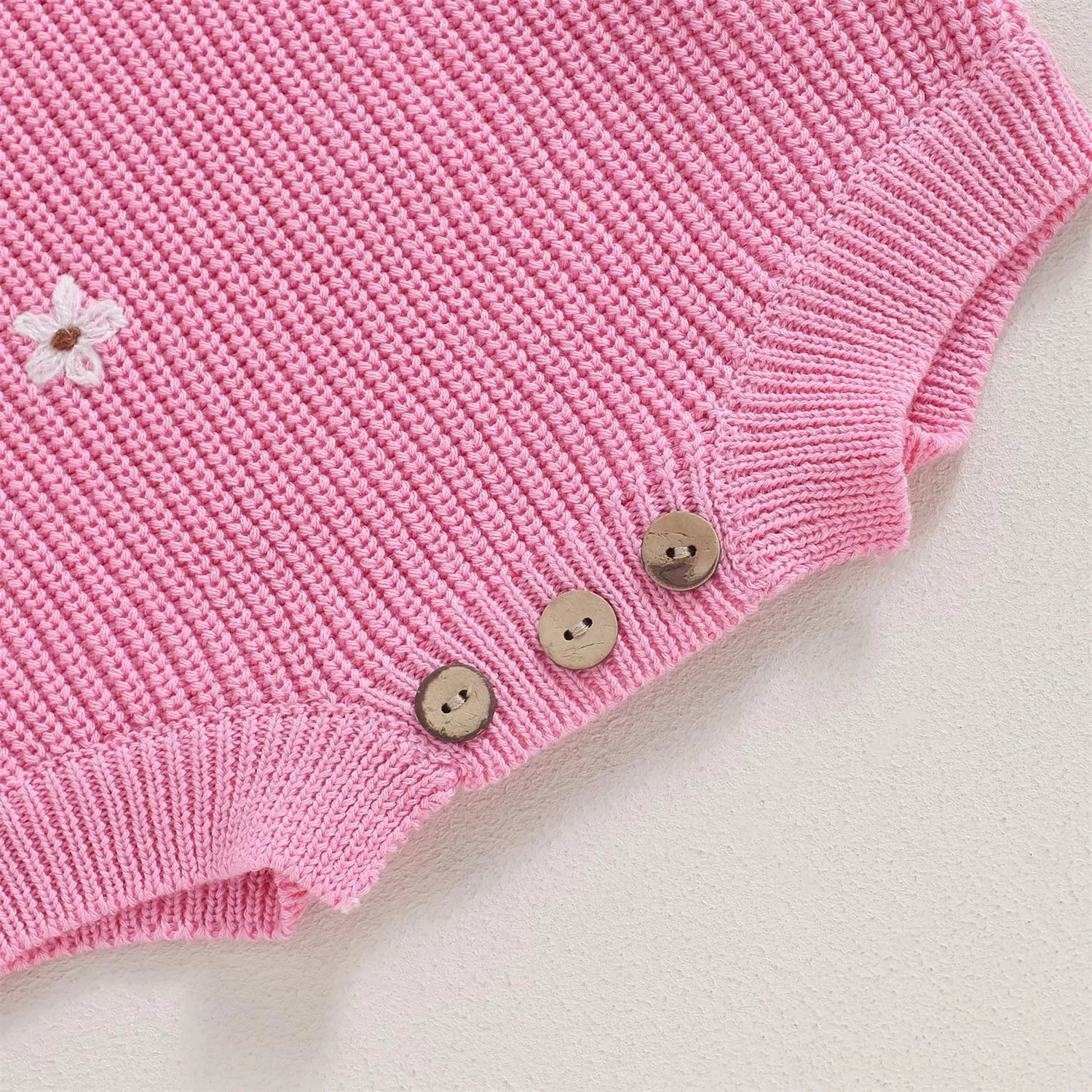 woshilaocai Baby Boy Girl Sweater Oversized Long Sleeve Romper Warm Crewneck Bodysuit Knitted Winter Clothes
