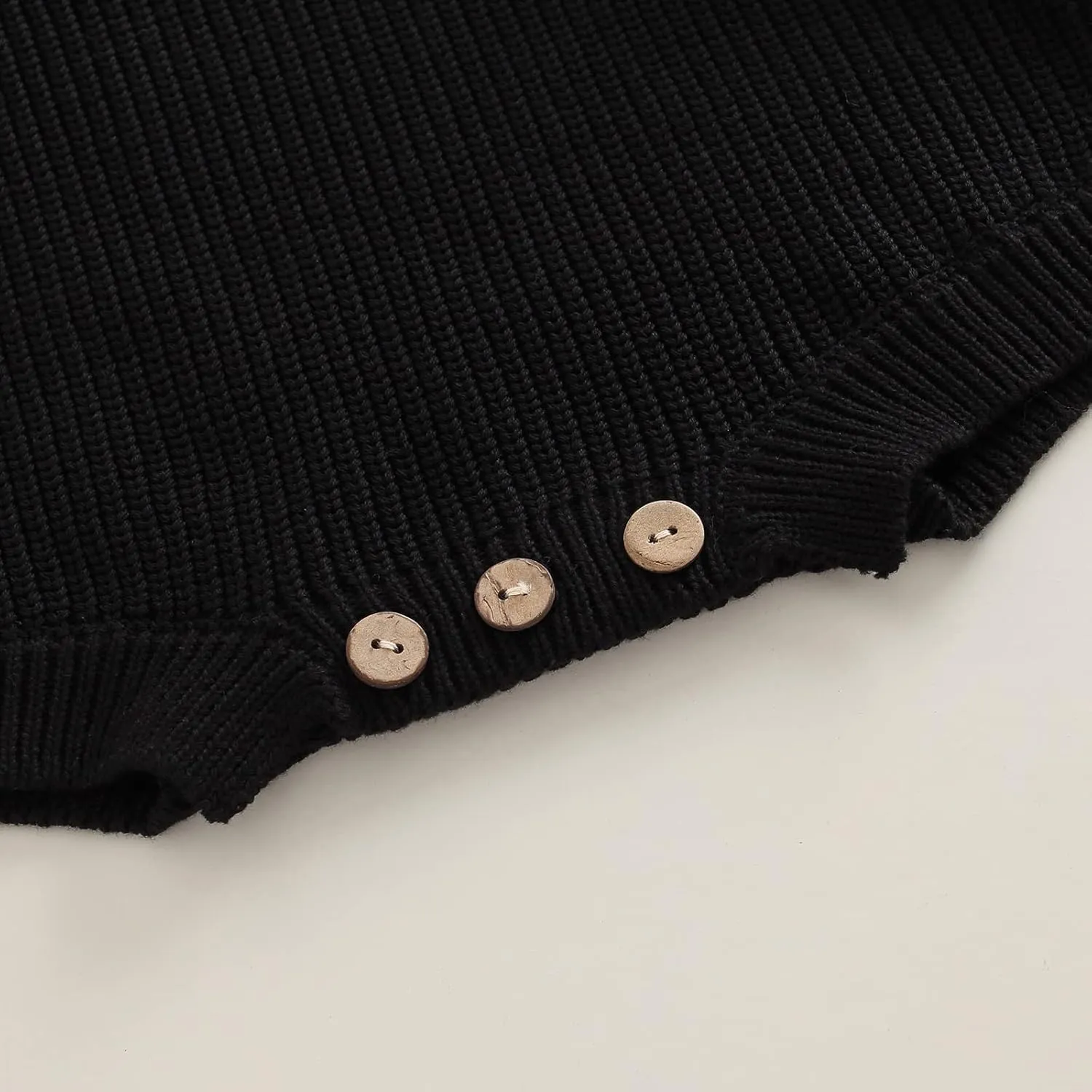 woshilaocai Baby Boy Girl Sweater Oversized Long Sleeve Romper Warm Crewneck Bodysuit Knitted Winter Clothes