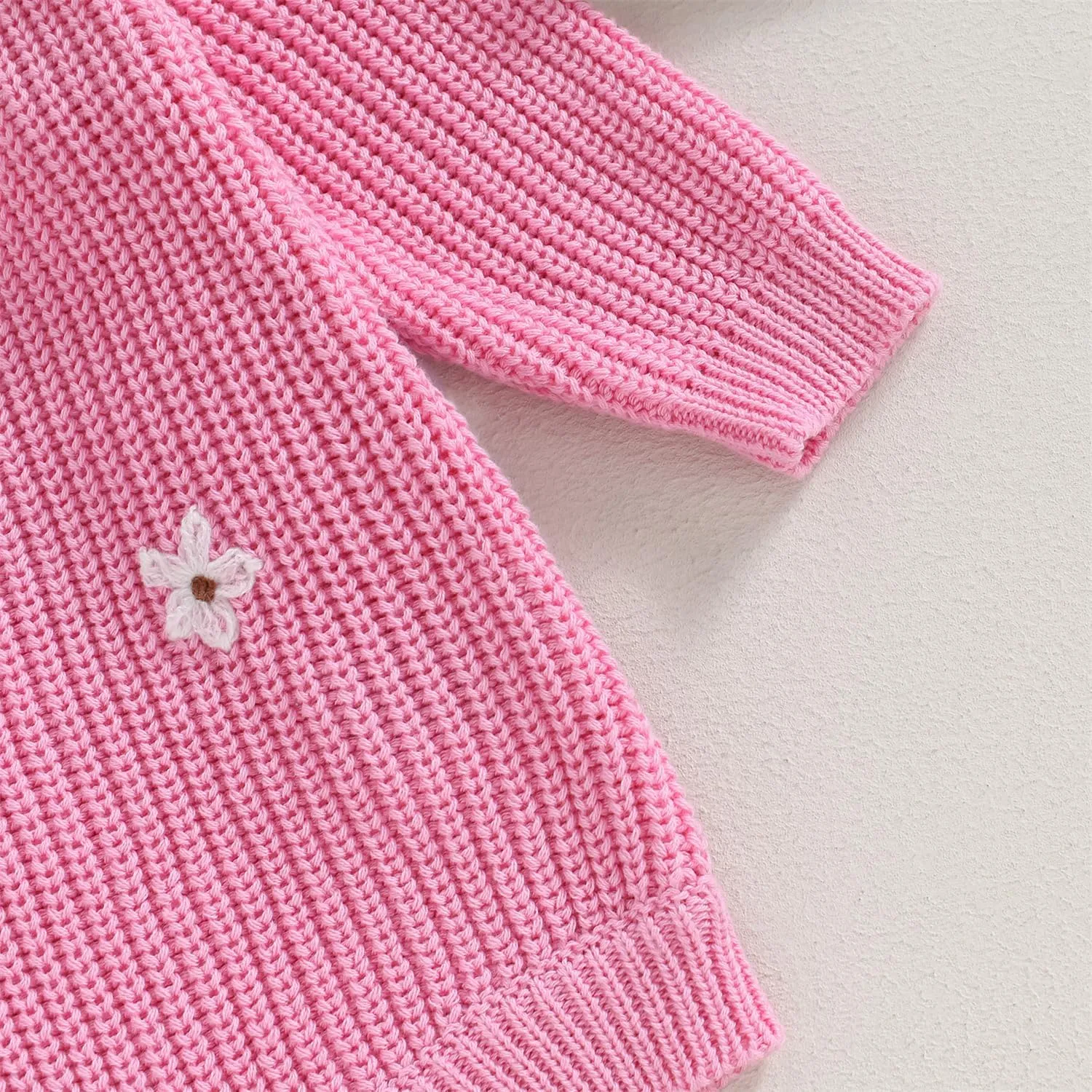woshilaocai Baby Boy Girl Sweater Oversized Long Sleeve Romper Warm Crewneck Bodysuit Knitted Winter Clothes