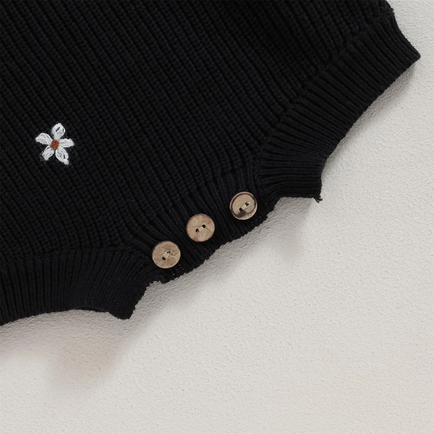 woshilaocai Baby Boy Girl Sweater Oversized Long Sleeve Romper Warm Crewneck Bodysuit Knitted Winter Clothes