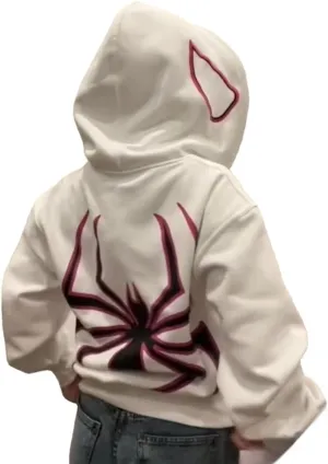 Y2k Hoodie Men Women Spider Full Zip Hoodie Y2k Jacket Hip Hop Aesthetic Graphic Hoodies Gothic Emo Grunge Hoodie