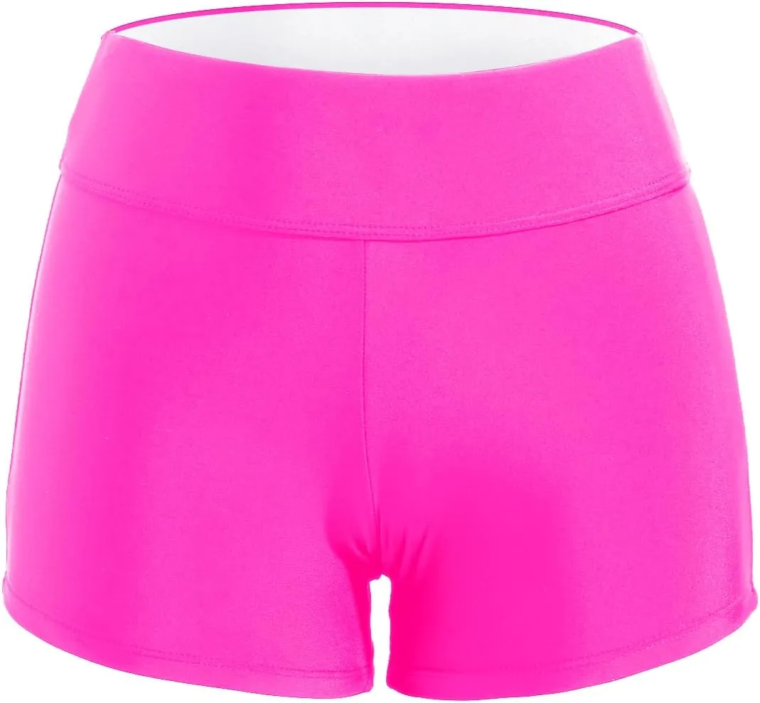 Zmart Women's 3" High Waisted Swim Shorts Full Coverage Swimsuit Bottoms Bathing Suit Boy Shorts