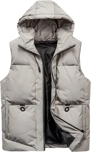 ZZSRJ Mens Jacket Sleeveless Vest Winter Fashion Casual Slim Coats Down Cotton-Padded Men Vest Waistcoat Big Size 7XL (Color : 2, Size : XX-Large)